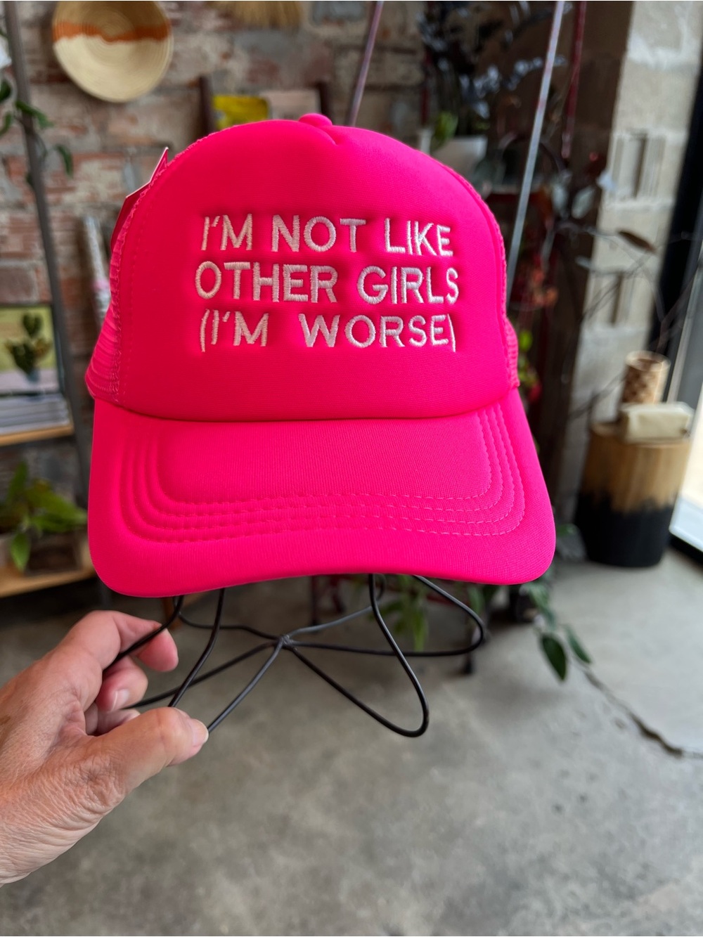 Pink women’s base ball cap I’m not like other girls I’m worse hat NWT